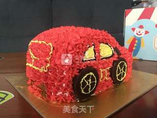 #ACA烘焙明星大赛#小汽车生日蛋糕的做法步骤:8
