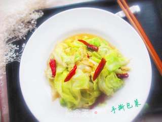 手撕包菜的做法步骤:8