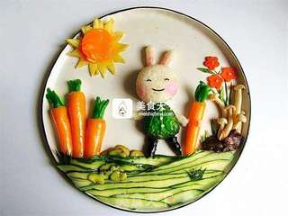 小兔的胡萝卜儿童餐的做法步骤:12