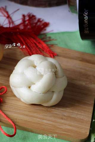 豆浆绣球馒头的做法步骤:16