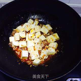 麻婆豆腐的做法步骤:7