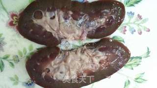 孜然酱辣腰花的做法步骤:2