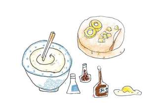 【手绘食谱】菠萝油条虾 海洋里住着很多生命 很多鱼很多虾的做法步骤:2