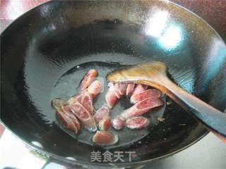 豇豆炒香肠的做法步骤:3