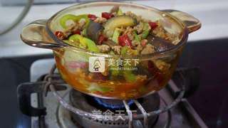肉末茄子煲的做法步骤：9
