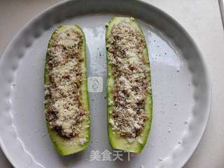 #ACA烘焙明星大赛#烤西葫芦酿肉的做法步骤:8