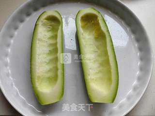 #ACA烘焙明星大赛#烤西葫芦酿肉的做法步骤：2