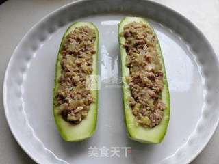 #ACA烘焙明星大赛#烤西葫芦酿肉的做法步骤：7