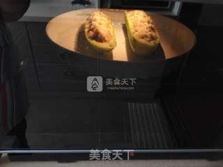 #ACA烘焙明星大赛#烤西葫芦酿肉的做法步骤：9
