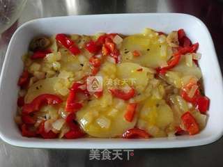 #ACA烘焙明星大赛#土豆烘煎蛋的做法步骤:7