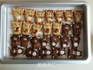 #ACA烘焙明星大赛#轻松熊杯缘子/抱杏仁饼干的做法步骤:18
