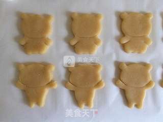 #ACA烘焙明星大赛#轻松熊杯缘子/抱杏仁饼干的做法步骤:10