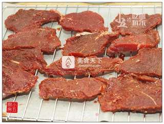 #ACA烘焙明星大赛#烤牛肉干的做法步骤:5