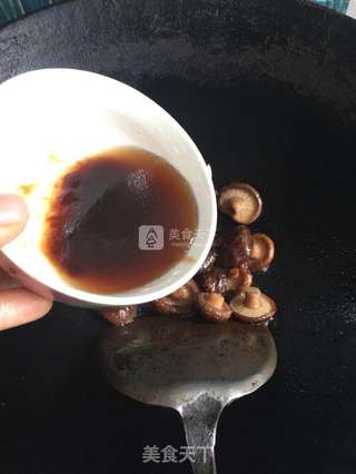 蚝油香菇青菜的做法步骤:9