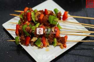 #ACA烘焙明星大赛#意大利香草牛肉串的做法步骤:5