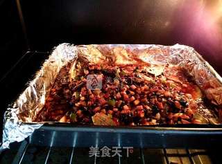 #ACA烘焙明星大赛#香辣豆豉烤全鱼的做法步骤:10