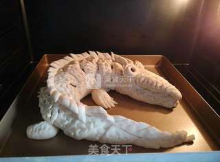 #ACA烘焙明星大赛#五仁馅鳄鱼面包的做法步骤：10