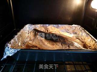 #ACA烘焙明星大赛#香辣豆豉烤全鱼的做法步骤:6