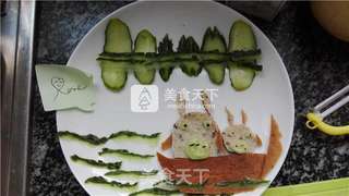 宝贝早餐之龙猫出游拼盘的做法步骤:5