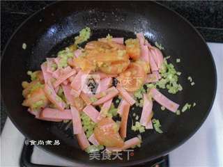 #ACA烘焙明星大赛#芹菜番茄披萨的做法步骤:3