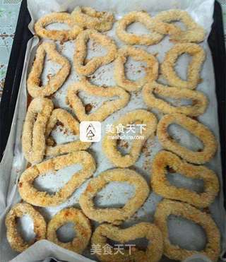 #ACA烘焙明星大赛#五香烤鱿鱼圈的做法步骤:12