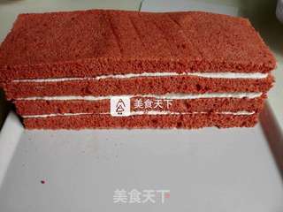 #ACA烘焙明星大赛#红丝绒千层蛋糕的做法步骤:12