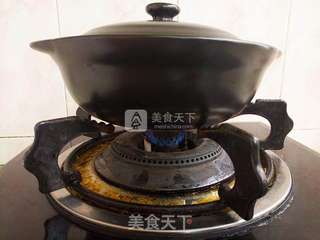 风干肠煲仔饭的做法步骤：12