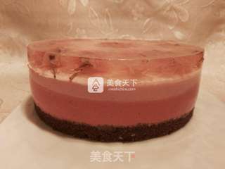 浪漫樱花芝士慕斯的做法步骤:24