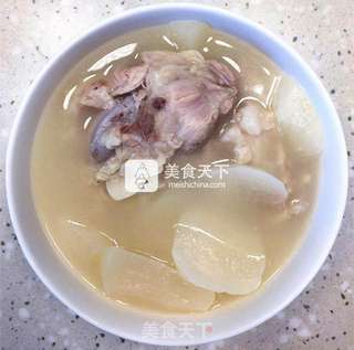 #鲜掉眉毛的萝卜咸肉蹄膀汤的做法图解9