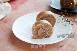 #ACA烘焙明星大赛#可可果酱戚风蛋糕卷的做法步骤:15