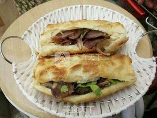 #ACA烘焙明星大赛#河间驴肉火烧的做法步骤:7