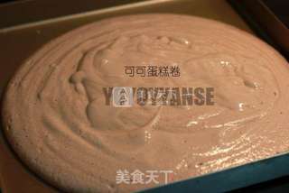 #ACA烘焙明星大赛#可可果酱戚风蛋糕卷的做法步骤:9