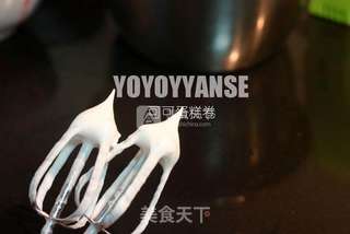 #ACA烘焙明星大赛#可可果酱戚风蛋糕卷的做法步骤:6