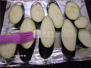 #ACA烘焙明星大赛#蒜蓉烤茄子的做法步骤:4