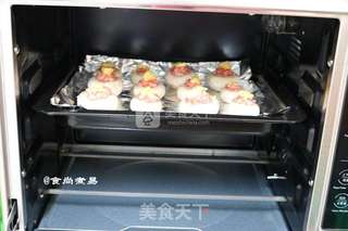 #ACA烘焙明星大赛#芝士肉末烤口蘑的做法步骤:8