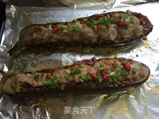 #ACA烘焙明星大赛#蒜末肉泥烤茄子的做法步骤:12