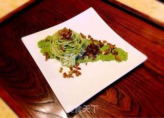 西兰花酱拌意面的做法步骤:12