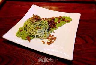 西兰花酱拌意面的做法步骤:15