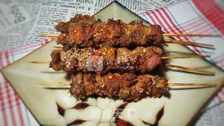 孜然香辣羊肉串的做法步骤:11