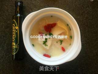 母亲节餐桌上的营养师--液体黄金之银鳕鱼豆浆羹的做法步骤:11
