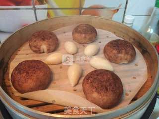 #ACA烘焙明星大赛#香菇豆沙包的做法步骤:13