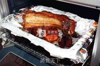#ACA烘焙明星大赛#自制腌肉酱烤排骨的做法步骤:7