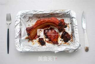#ACA烘焙明星大赛#自制腌肉酱烤排骨的做法步骤:8
