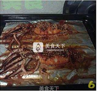 #ACA烘焙明星大赛#辣烤鱿鱼的做法步骤:6