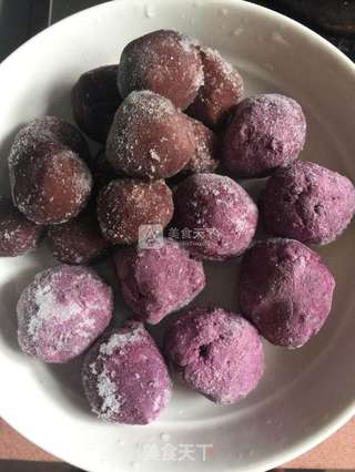 南瓜紫薯包的做法步骤:8