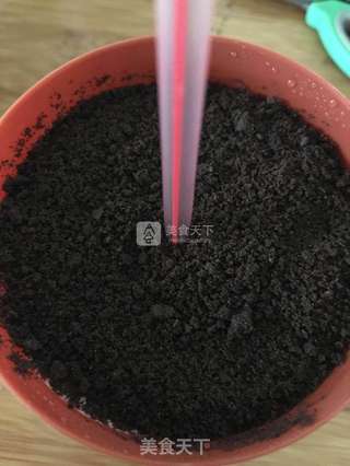 奥利奥蔓越莓盆栽冰淇淋的做法步骤:17