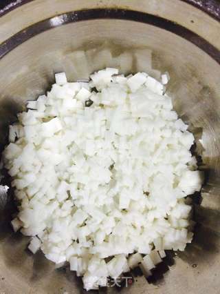 XO酱煎鲜虾山药饼的做法步骤:2