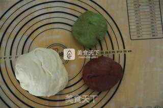 #ACA烘焙明星大赛#充满春天气息的早餐——彩色斑纹吐司的做法步骤:3