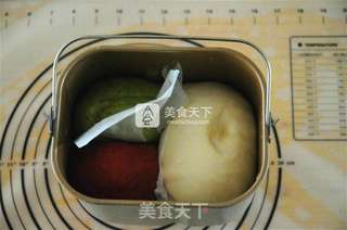 #ACA烘焙明星大赛#充满春天气息的早餐——彩色斑纹吐司的做法步骤:4
