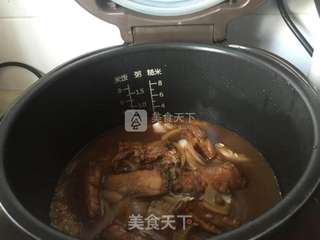 排骨洋葱焖饭的做法步骤:9